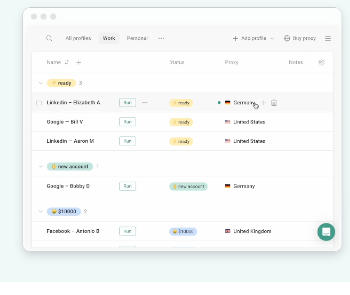 MAHI Profile Manager Folders and Statuses