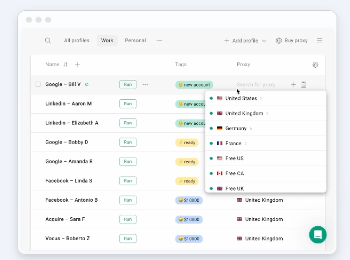 MAHI Proxy Location Dropdown